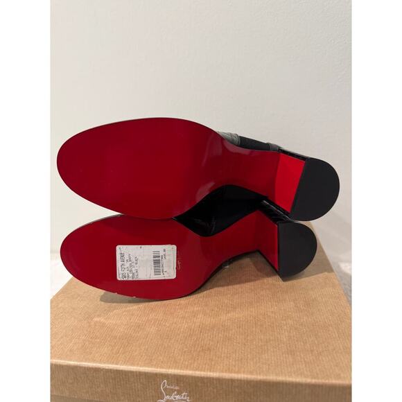 CHRISTIAN LOUBOUTIN
Cl Chelsea Booty Leather Boots 70 In Black 37.5 - Picture 6 of 9